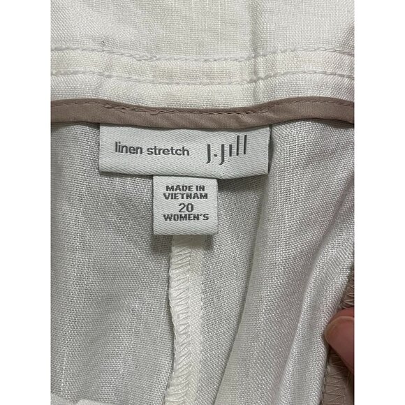 EUC J.Jill Women's Linen Stretch Shorts Elastic Waist - Picture 3 of 5